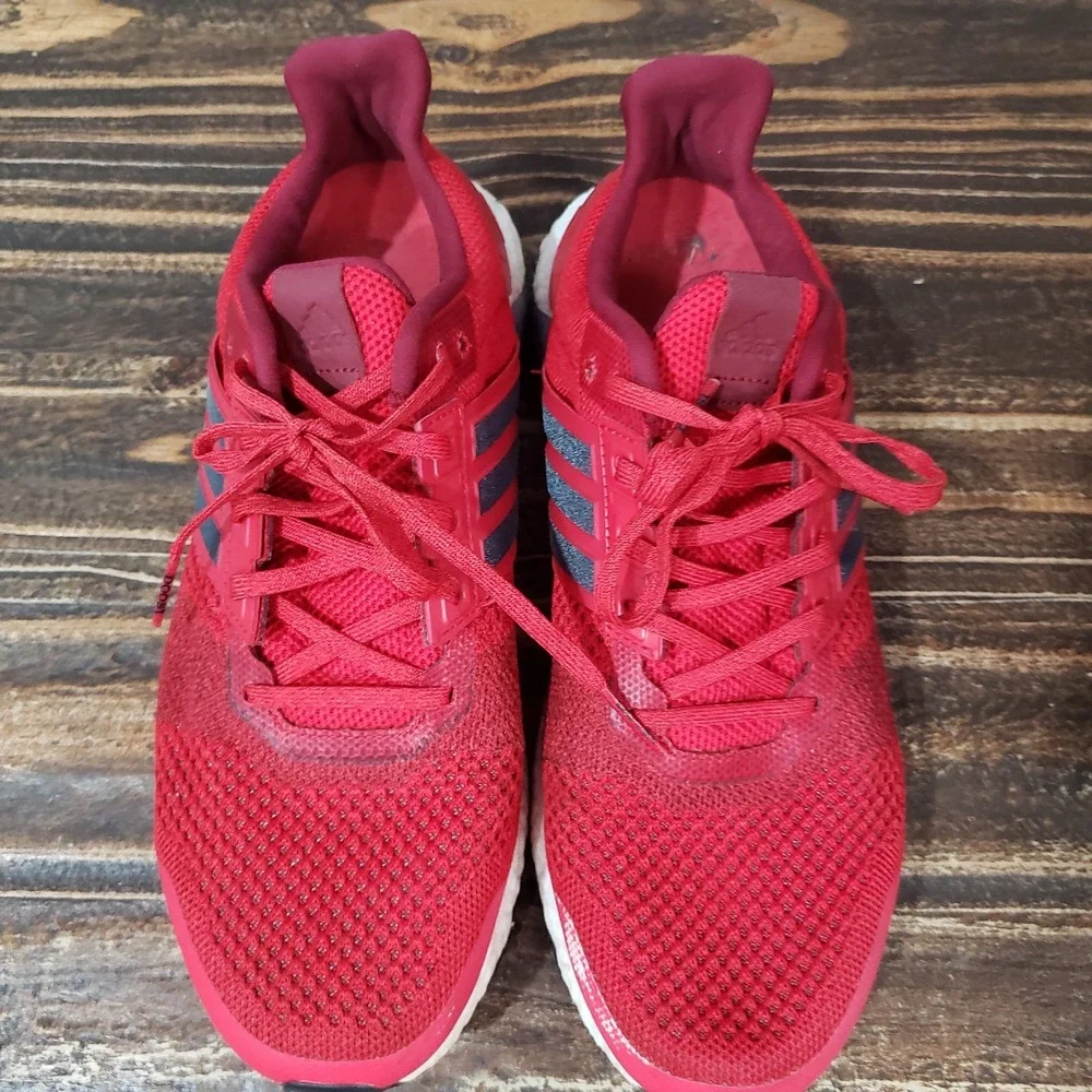 Adidas Running Shoes Mens 9.5 UltraBoost Red Good BB3930 Athletic Sneakers